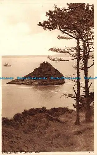 R135775 Babbacombe Thatcher Rock. Photochrom