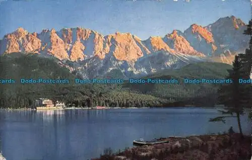 R135795 Garmisch Partenkirchen. Eibsee mit Blick auf das Wettersteingebirge und