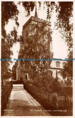 R137103 St. Marys Kirche. Watford. Valentinstag. RP. 1936