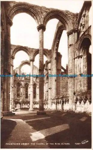 R136429 Brunnenabtei. Die Kapelle der neun Altäre. Walter Scott. RP