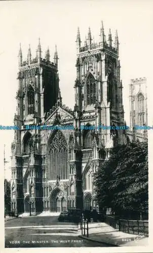 R136435 York the Minster. Die Westfront. Walter Scott. Nr. 6924. RP