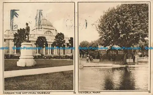 R135288 Cardiff. Das Nationalmuseum und der Victoria Park. Photochrom. 1932