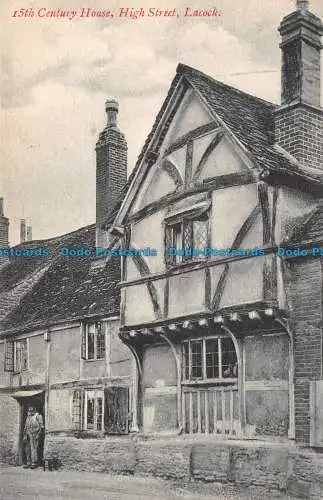 R136466 Haus aus dem 15. Jahrhundert. High Street. Lacock. E.C. Jagd