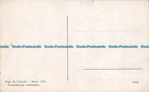 R135852 Prcanj. Bohrloch. M. Vukovic Stativ. Kotor. 1919