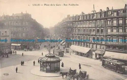 R135997 Lille. Bahnhofsplatz. Rue Faidherbe. E.L.D