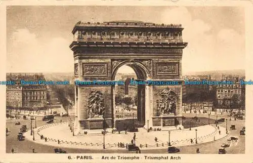 R137304 Paris. Arc de Triomphe. Triumphbogen. A. Leconte