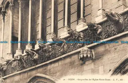 R136622 Dijon. Wasserspeier der Kirche Notre Dame. L.V