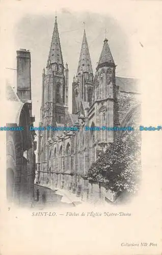 R136642 Saint Lo. Pfeile der Kirche Notre Dame. Neurdein Brüder