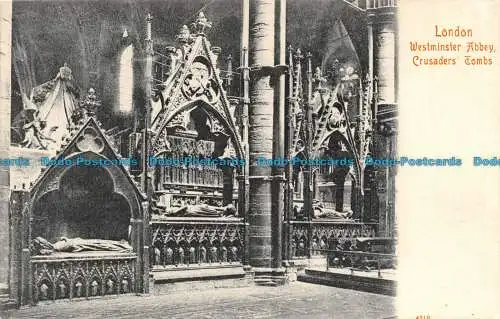 R137344 London. Westminster Abbey. Kreuzfahrergräber. Stengel