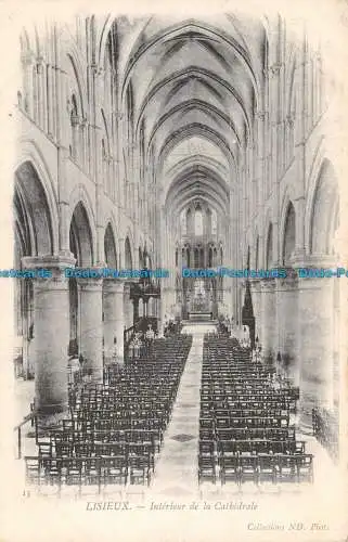 R136664 Lisieux. Innenraum der Kathedrale. ND. Foto. Neurdein Brüder