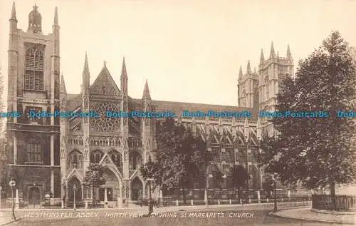 R137352 Westminster Abbey. Nordansicht. Mit der Kirche St. Margarets. C.F. Castl