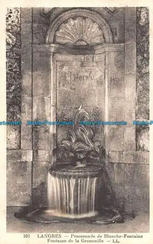 R136700 Langres. Promenade de Blanche Fontaine. Froschbrunnen. LL. P