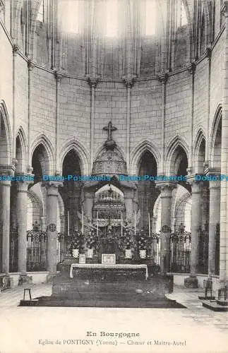 R136708 In Burgund. Kirche von Pontigny Yonne. Chor und Meisteraltar