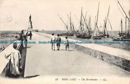 R136103 Port gesagt. Der Breakwater. LL. Levy Fils