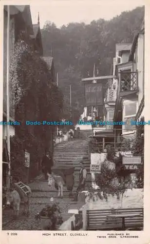 R137411 High Street. Clovelly. Twiss Bros. 1908