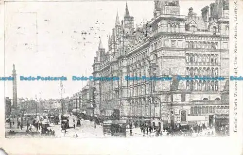 R136744 London and North Western Hotel. Lime Street Station. Liverpool. 1909