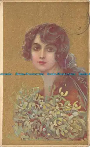 R136780 Frau. Blumen. 1923. Dell Anna c Gasparini