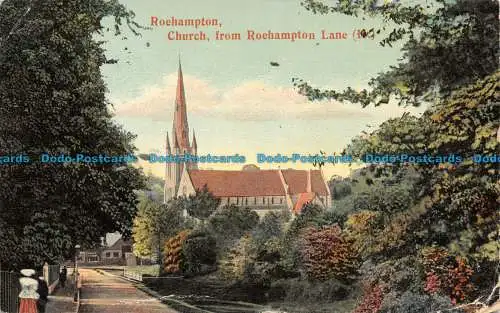 R136788 Roehampton. Kirche aus der Roehampton Lane. Der Sammlerverlag. 1907