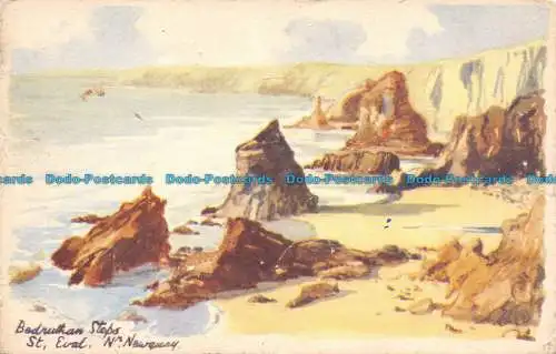 R137514 Bedruthan-Schritte. St. Eval. Nr. Newquay. W.P. Serie