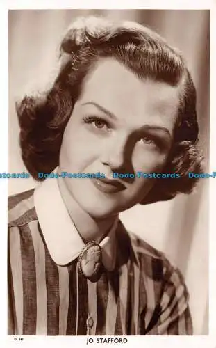 R136840 Jo Stafford. Die Picturegoer-Serie. Nein. D. 347