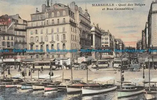 R137617 Marseille. Quai des Belges und Rue Cannebiere