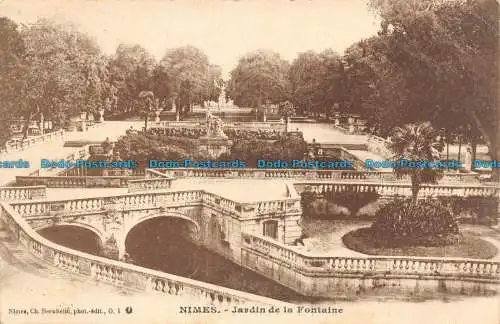 R137700 Nimes. Garten des Brunnens. Nimes