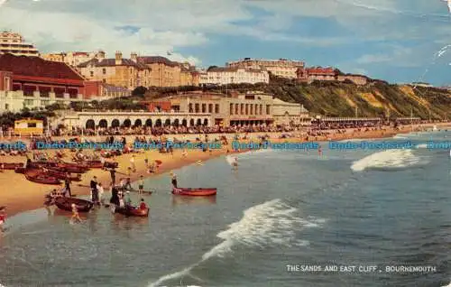 R137713 The Sands and East Cliff. Bournemouth. Lachs. 1963