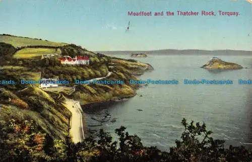 R137784 Meadfoot und der Thatcher Rock. Torquay