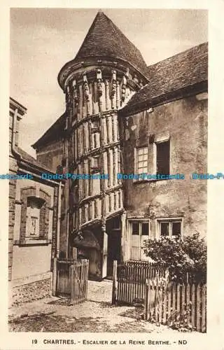 R137800 Chartres. Treppe von Königin Berthe. ND. Levy und Neurdein vereint