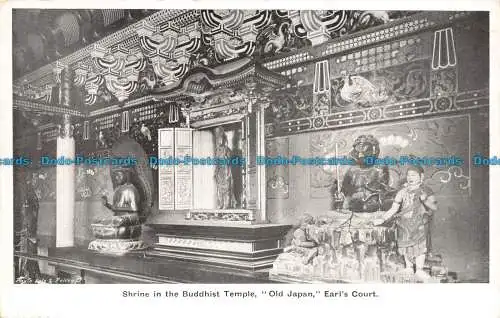 R137851 Schrein im buddhistischen Tempel. Altes Japan. Earls Court. Gale und Polden