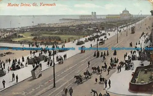 R138034 Marine Drive. Gt. Yarmouth. Valentinstag. 1911