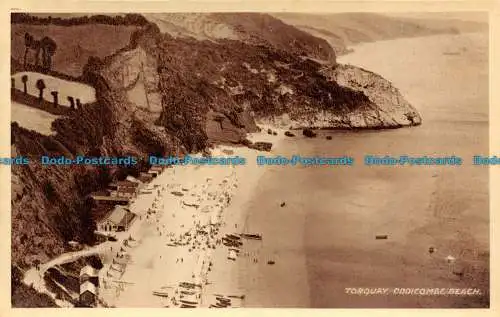 R138102 Torquay. Oddicombe Beach. Wymans Gravurserie