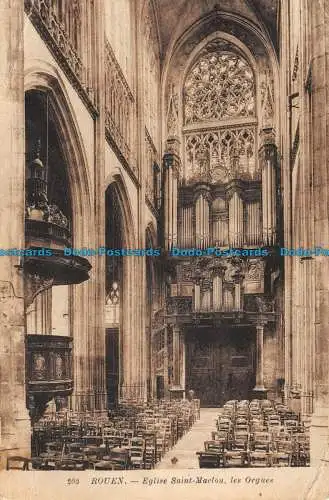 R138138 Rouen. Kirche Saint Maclou. Die Orgeln. 1914