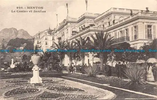 R138590 Menton. Das Casino und die Gärten. Gilletta