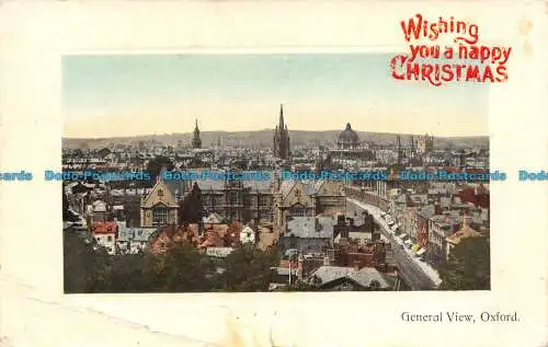 R138187 Ich wünsche Ihnen frohe Weihnachten. Allgemeine Ansicht. Oxford. Dennis. 1908