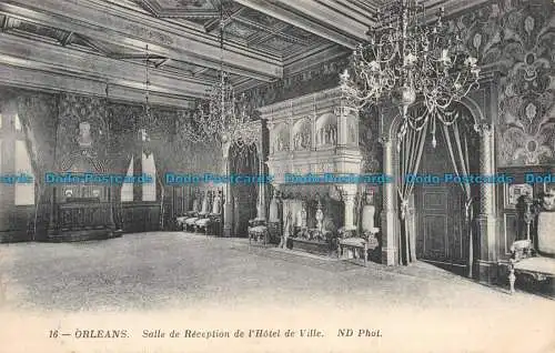 R138669 Orleans. Empfangsraum des LHotel de Ville. ND Foto. 1912