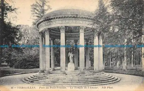 R138694 Versailles. Parc du Petit Trianon. Der Tempel der Liebe. ND Foto