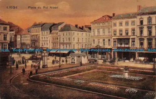 R138265 Lüttich. Place du Roi Albert. G. Hendrichs. 1924