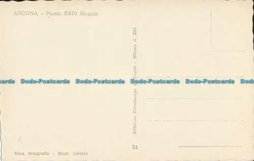 R138274 Ancona. Piazza XXIV Maggio. A. Traldi. RP