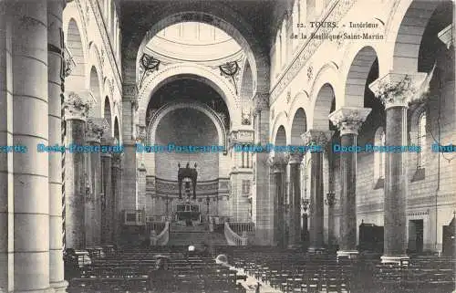 R138739 Touren. Innenraum des Basilika St. Martin