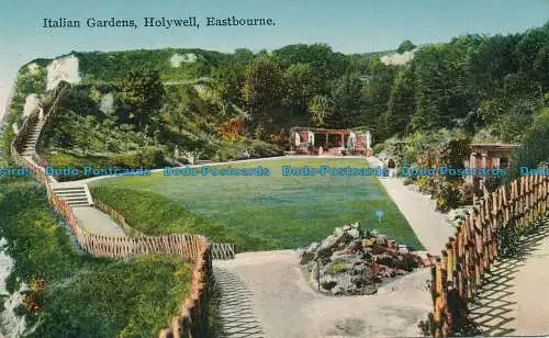 R138309 Italienische Gärten. Holywell. Eastbourne. 1927