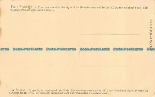 R139357 Brüssel. Umtausch. Suys. H.P