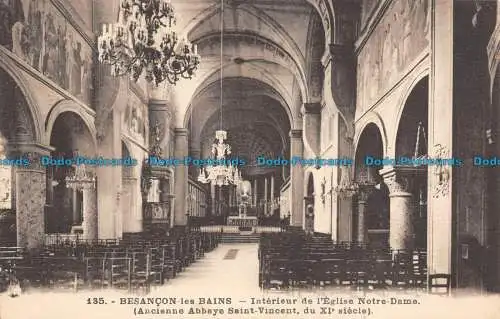 R138769 Besancon les Bains. Innenraum der Kirche Notre Dame. C.L.B