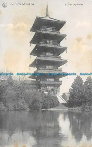 R139420 Brüssel Laeken. Der japanische Turm. Nels. Ern. Thill