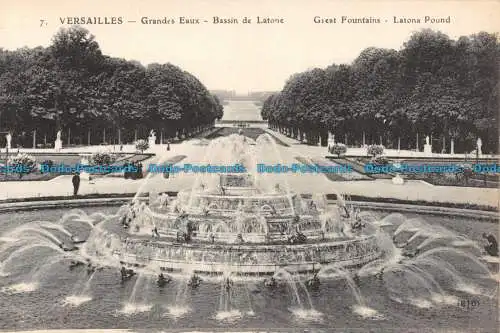 R138880 Versailles. Großes Wasser. Messingbecken. Tolle Brunnen. Latona Poun