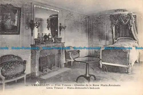 R138887 Versailles. Little Trianon. Marie Antoinettes Schlafzimmer. E.L.D. Imp. Die