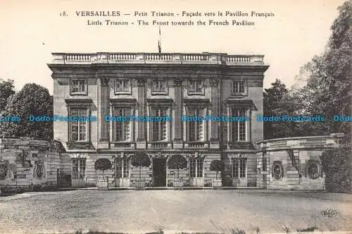 R138888 Versailles. Little Trianon. Die Vorderseite zum französischen Pavillon. E.L.