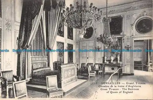 R138891 Versailles. Tolles Trianon. Das Schlafzimmer der Königin von England. Imp. Die Dele