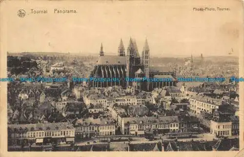 R139502 Tournai. Panorama. Phonofoto. Nels. 1919