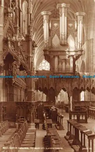 R139514 4295. Kathedrale von Exeter. Der Thron der Orgel und des Bischofs. Richter